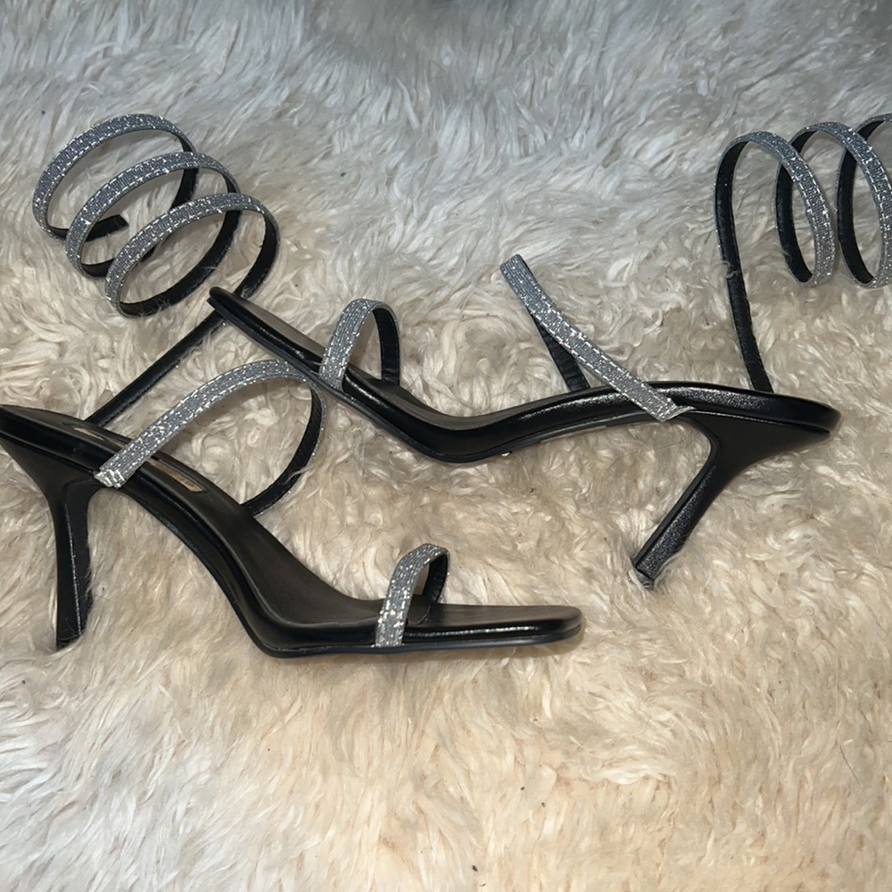 BILLINI, Black sparkly Heels, size 7 - Picture 2 of 4